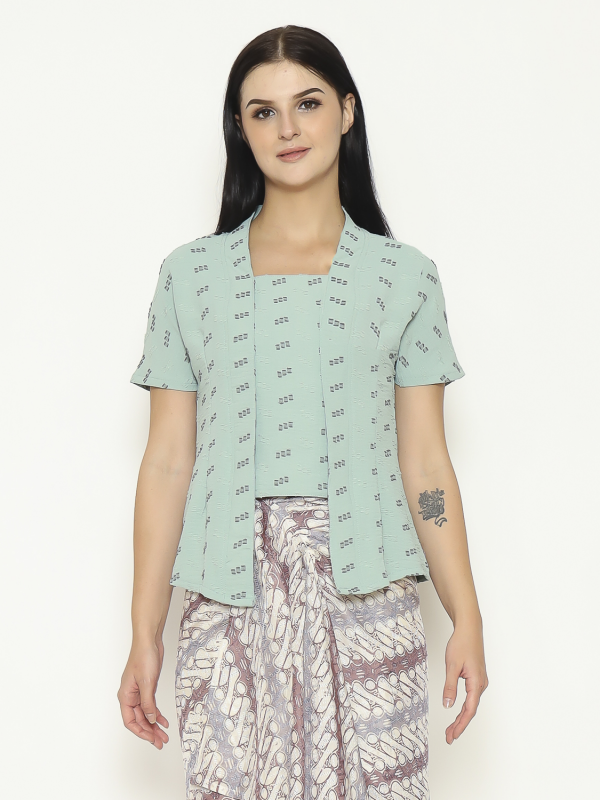 Yasmine Blouse Stripe Green