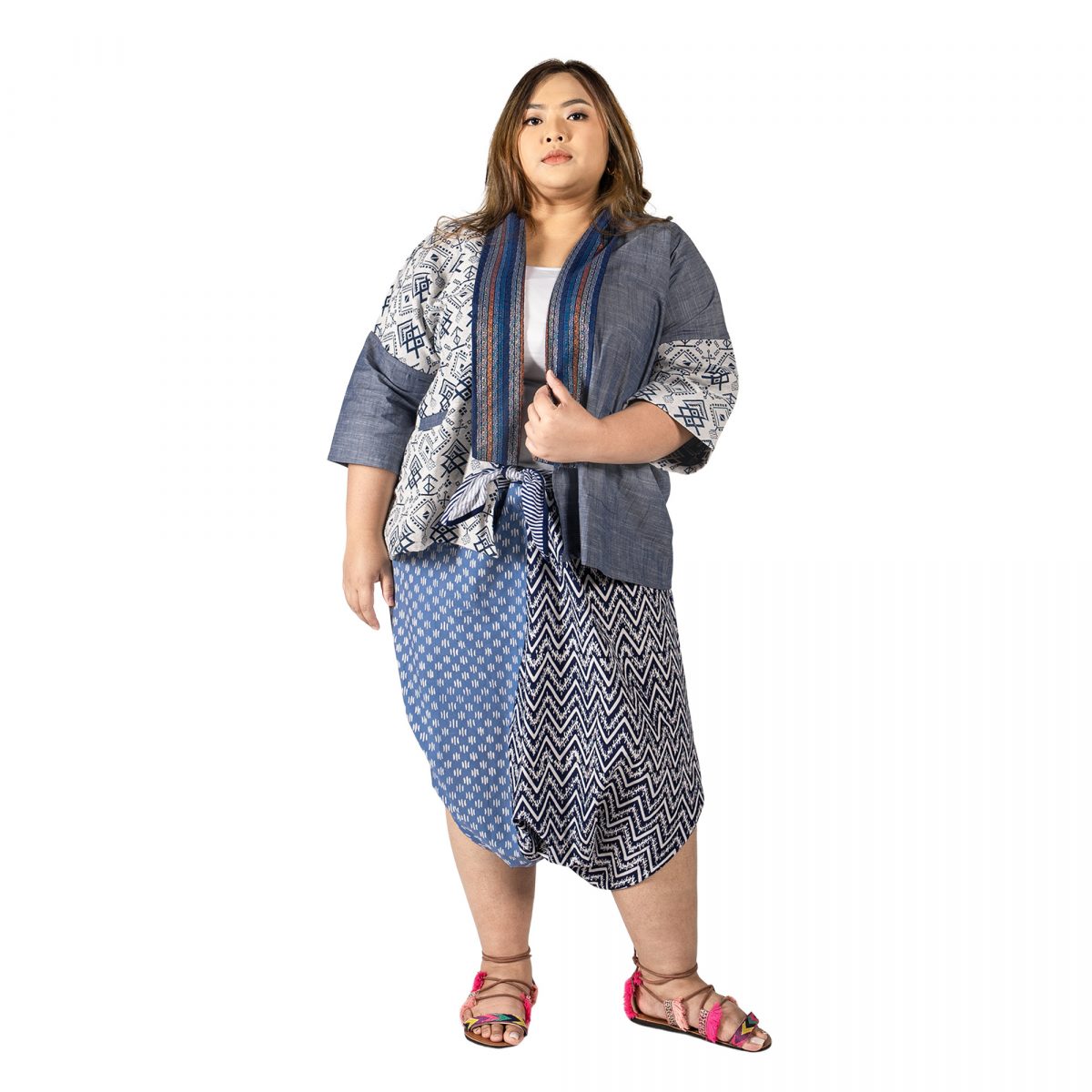Tatiana Blazer Cream Navy - Image 6