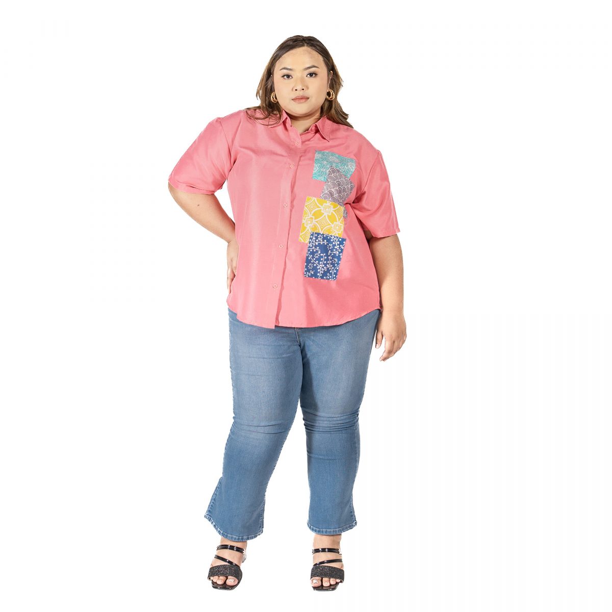 Mozaic Shirt Pink - Image 6