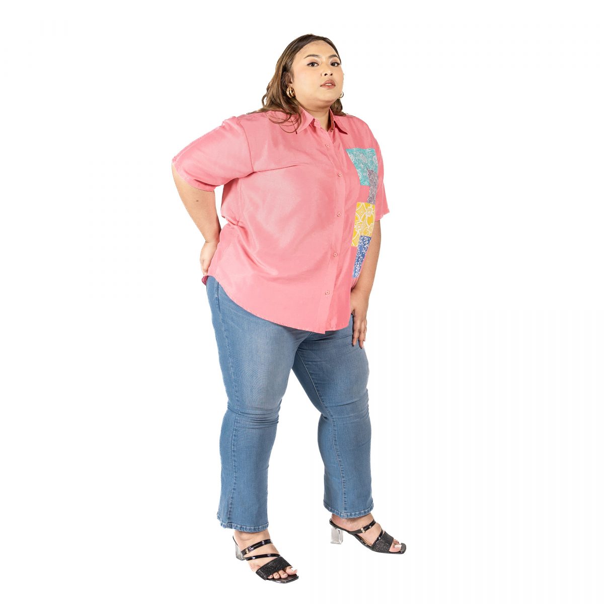 Mozaic Shirt Pink - Image 4