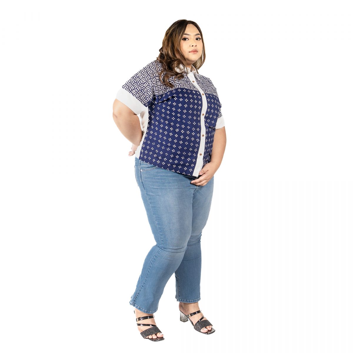 Sherrie Shirt Navy - Image 3