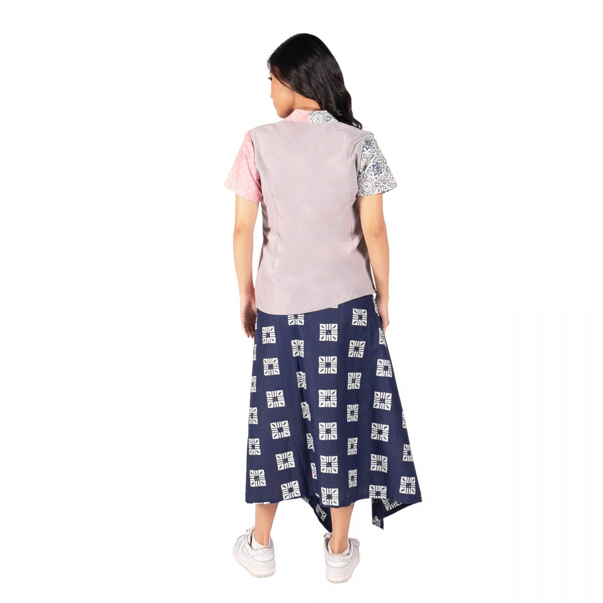Sheisha Blouse Pink Grey - Image 5