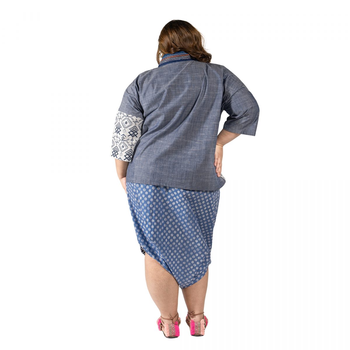Tatiana Blazer Cream Navy - Image 5