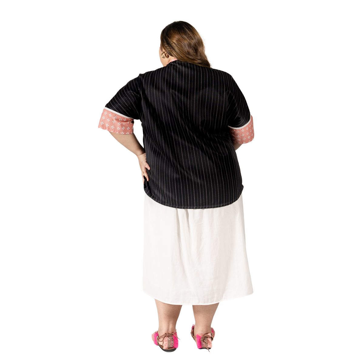 Divya Blazer Pink Black - Image 5