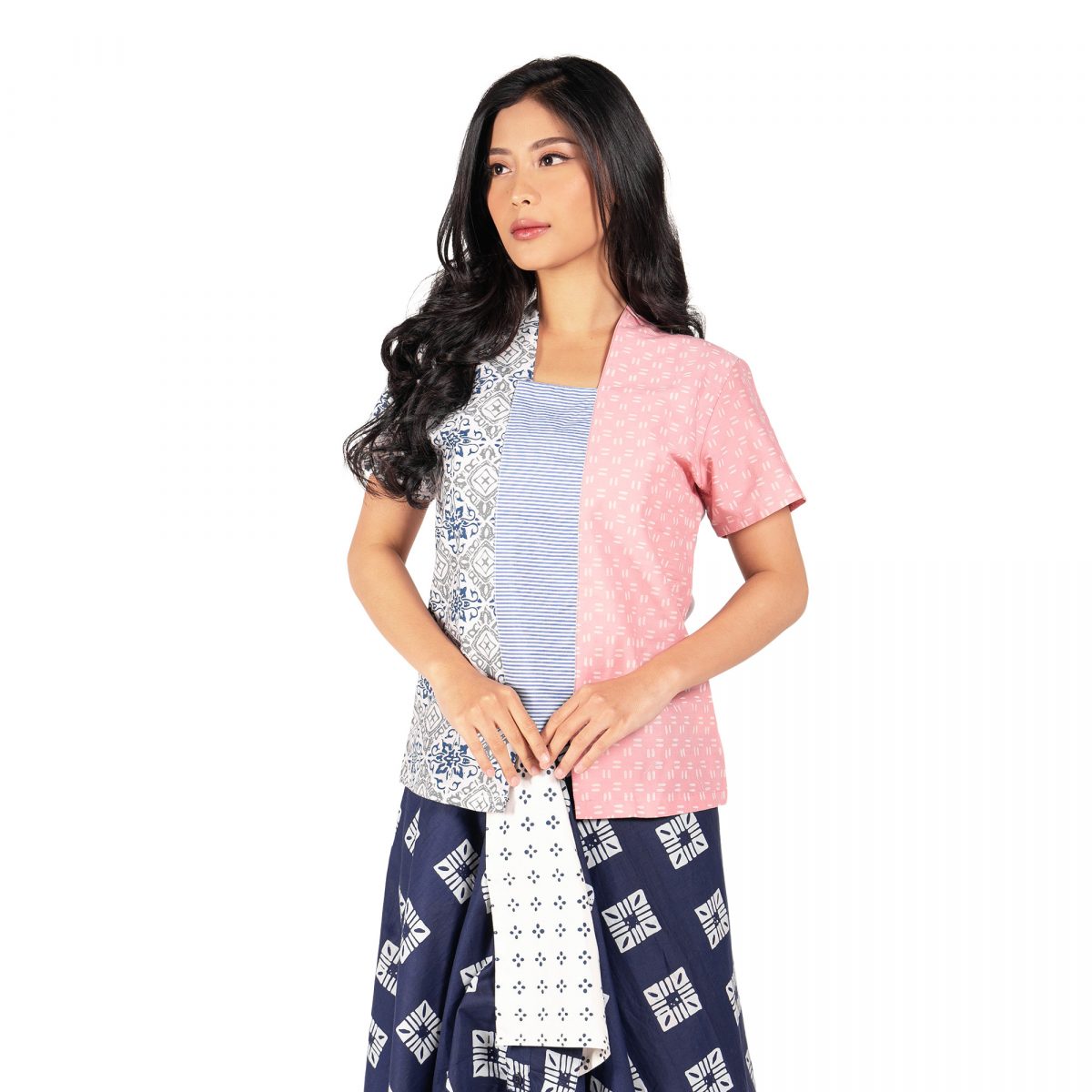 Sheisha Blouse Pink Grey