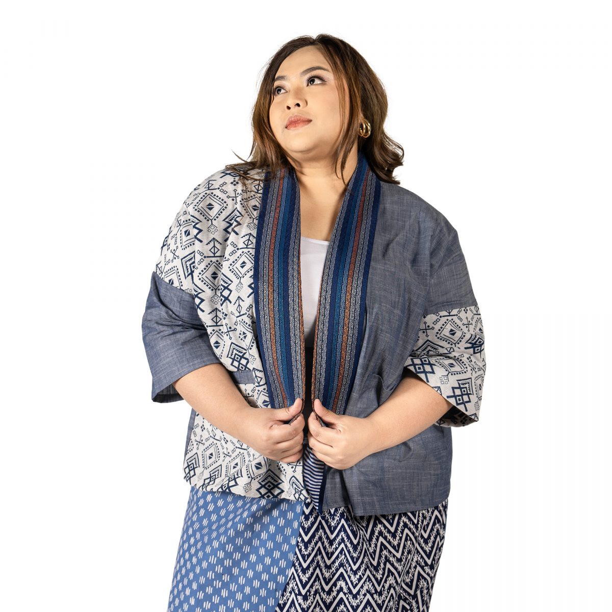 Tatiana Blazer Cream Navy
