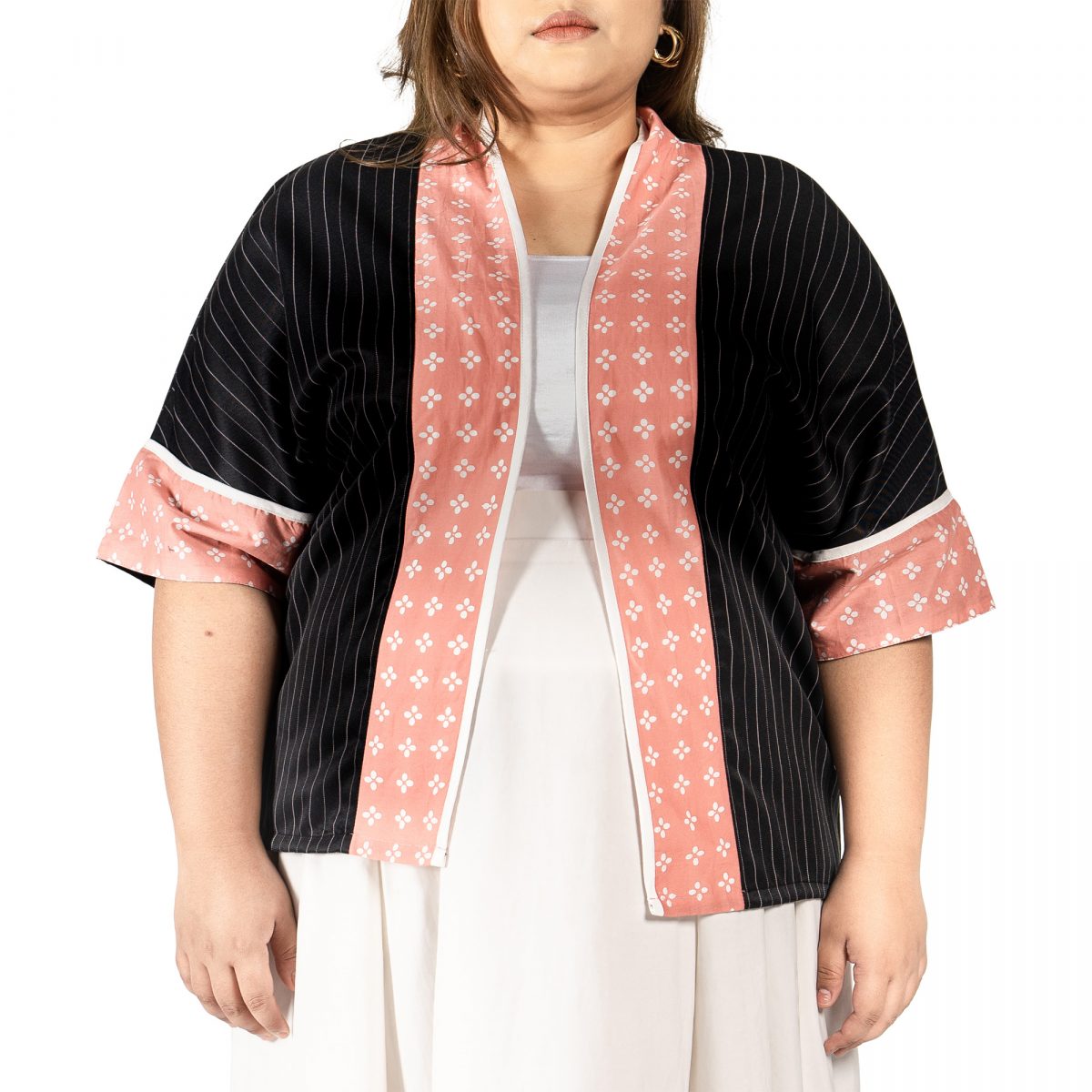Divya Blazer Pink Black - Image 2