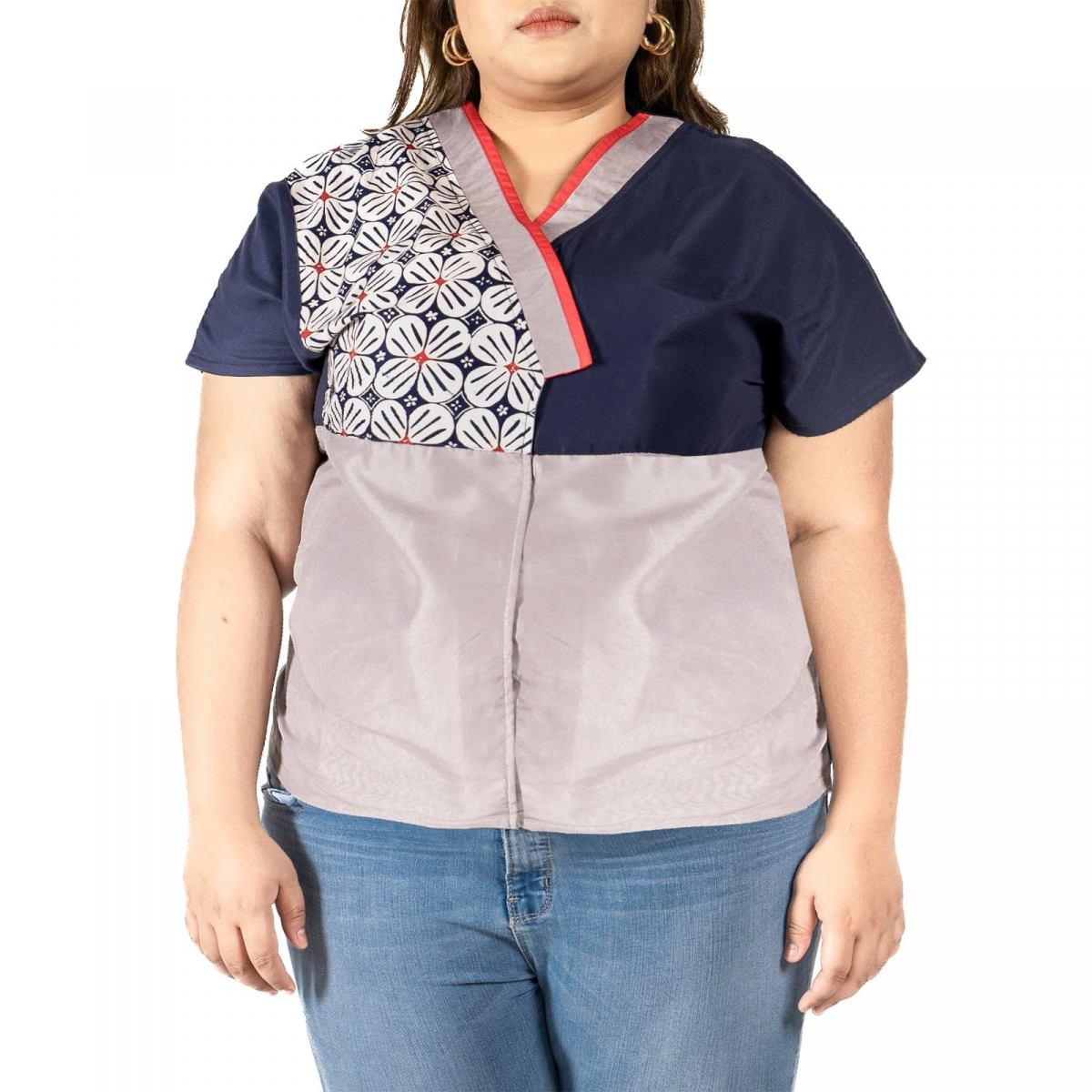 Renita Blouse Navy - Image 4