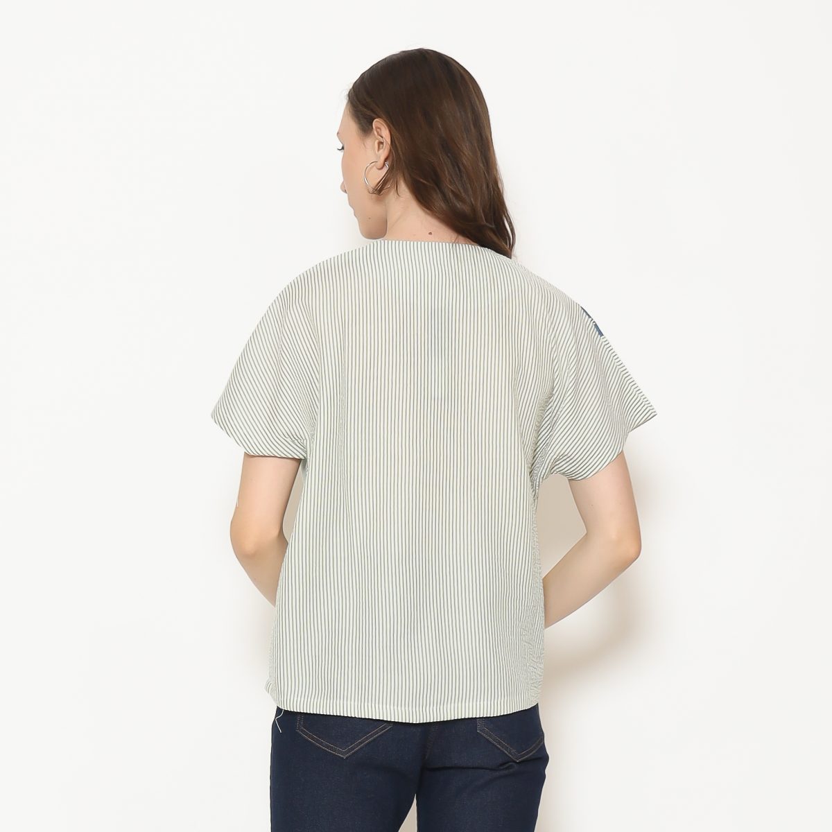Belle Blouse Green Yellow - Image 5