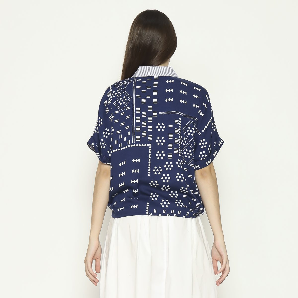 Esther Shirt Stripe Navy - Image 5