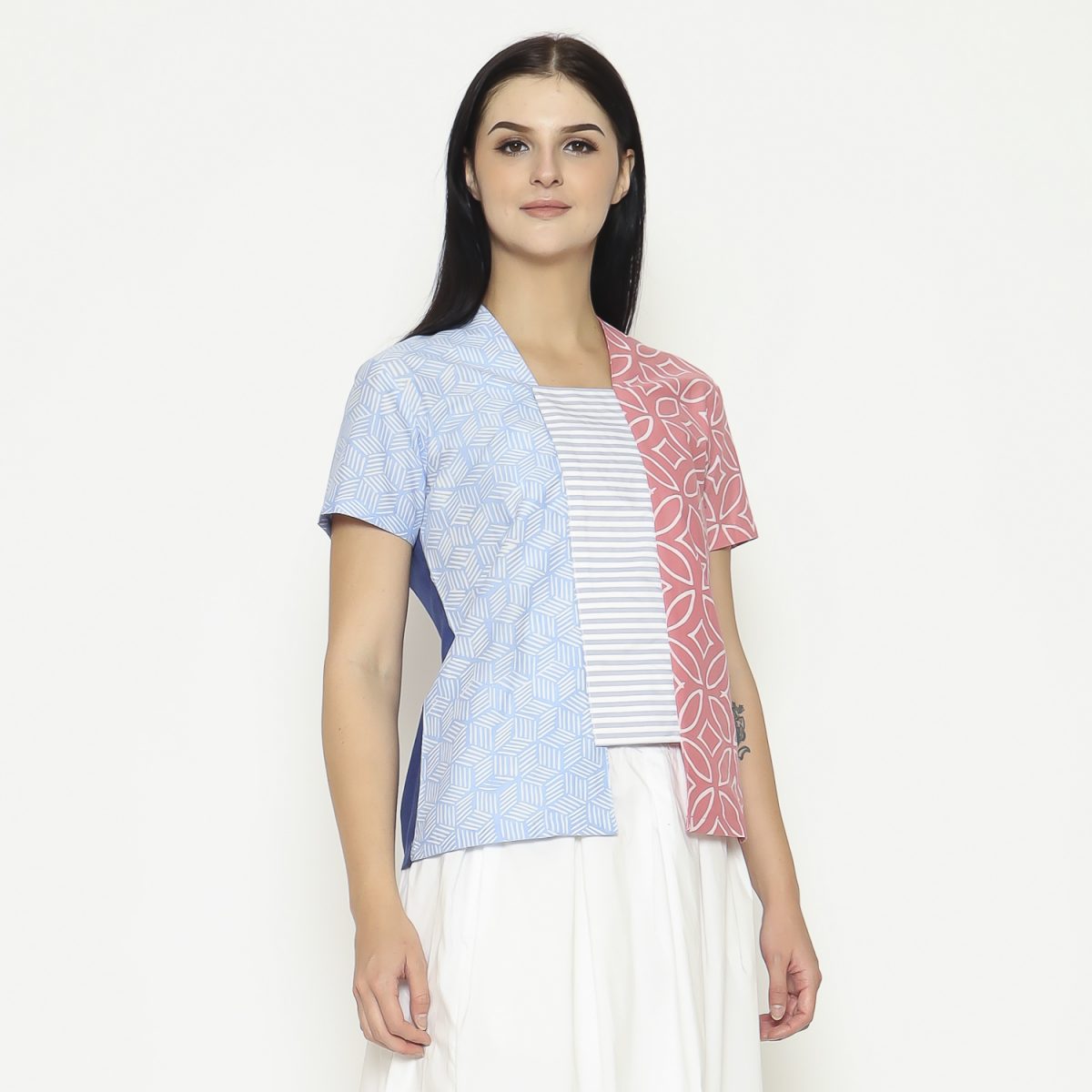 Sheisha Blouse Pink Blue - Image 4