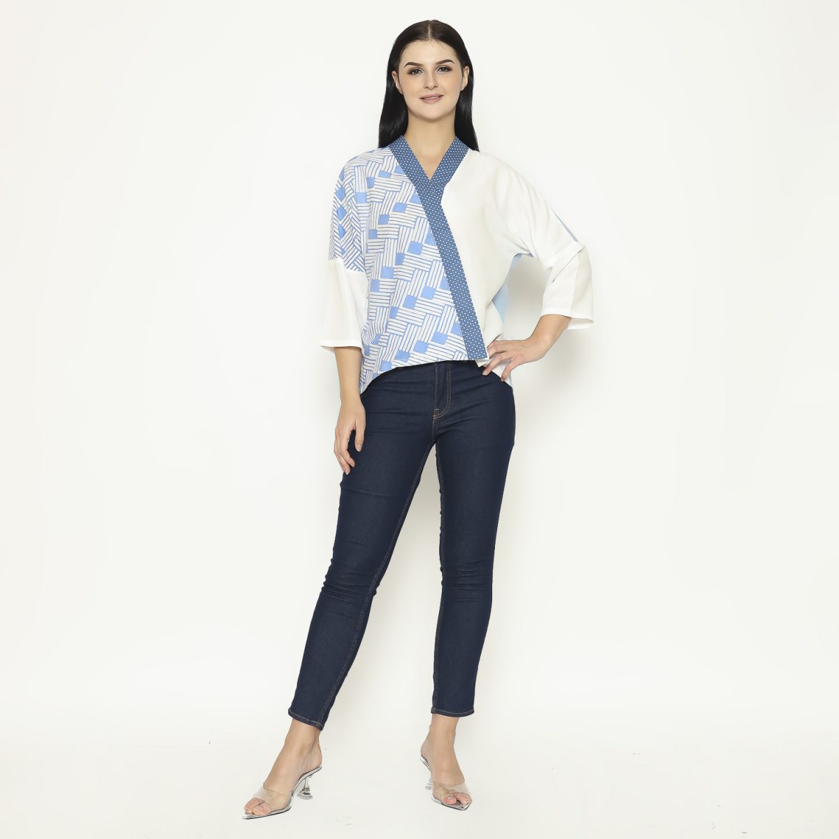 Emma Blouse Blue - Image 7