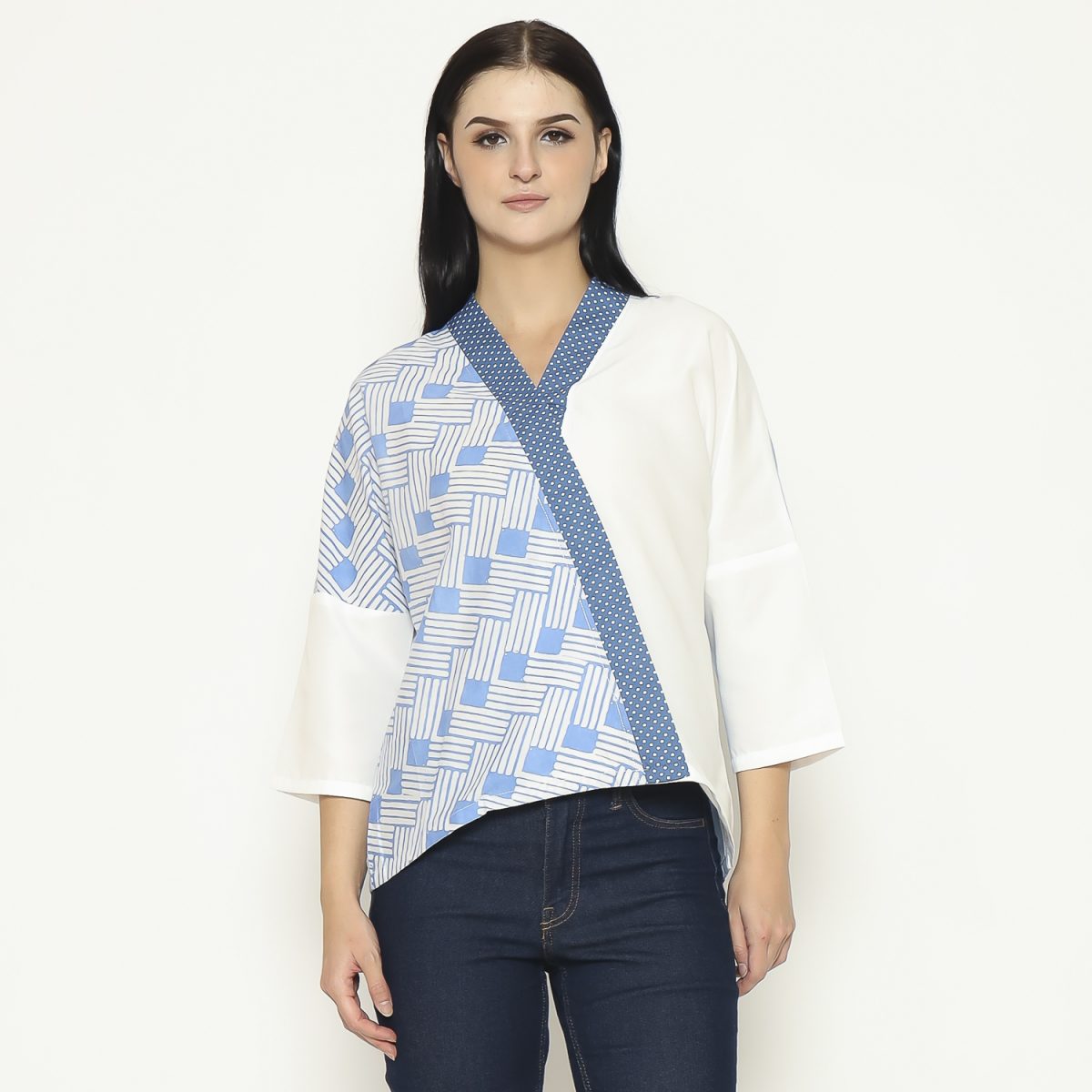 Emma Blouse Blue - Image 6