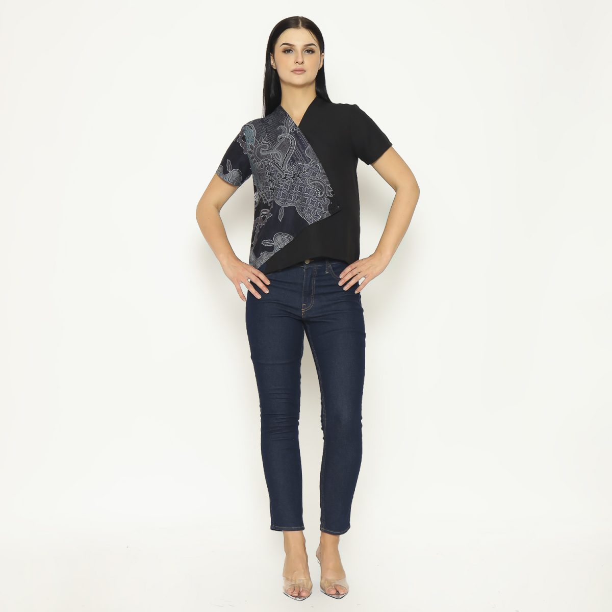 Leslie Blouse Multi Black - Image 6