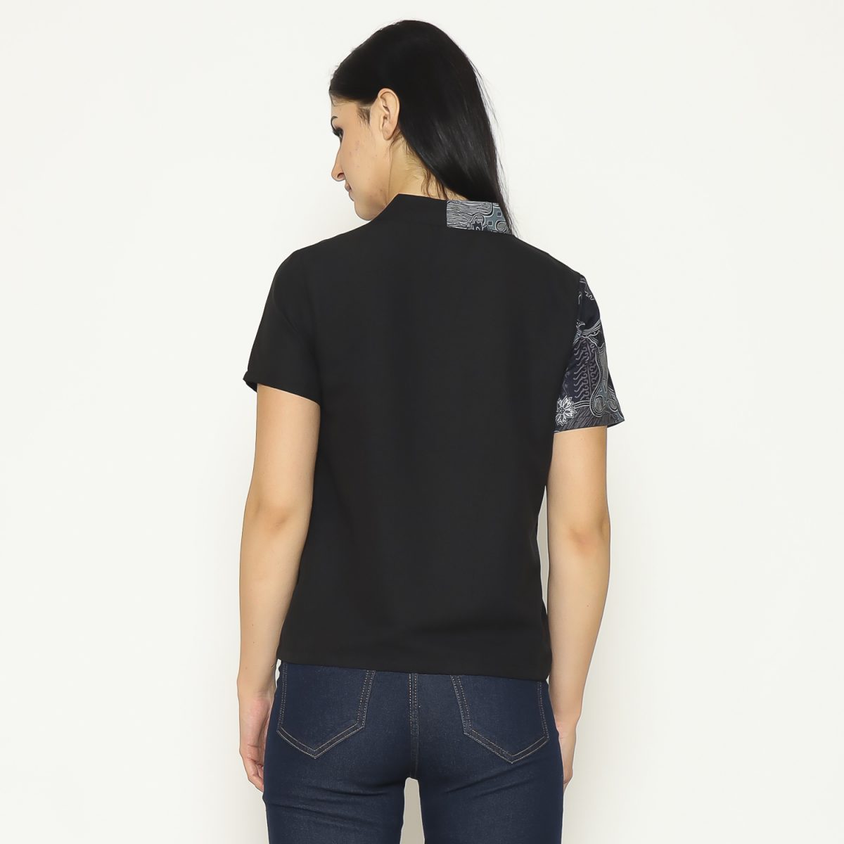 Leslie Blouse Multi Black - Image 5