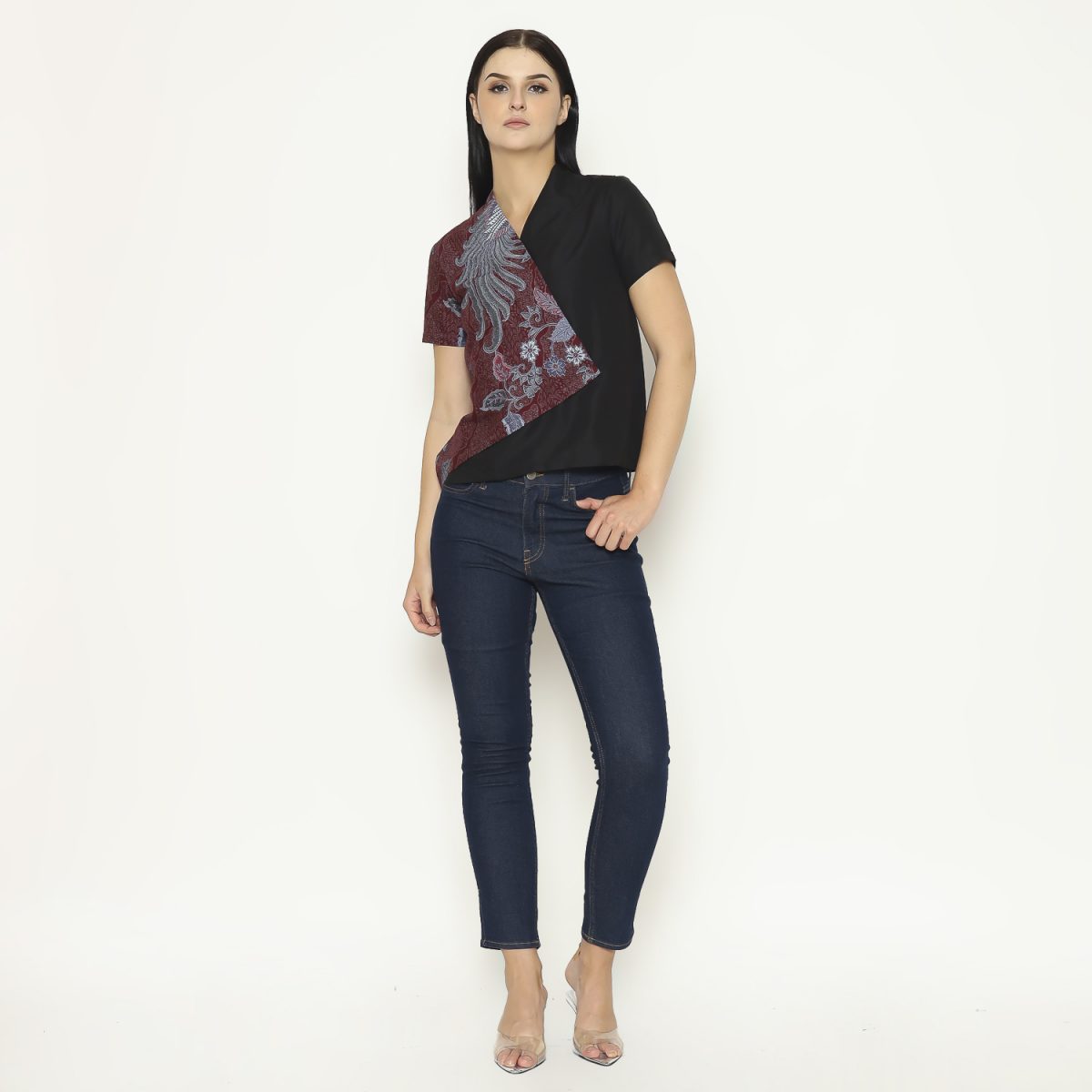 Leslie Blouse Maroon - Image 6