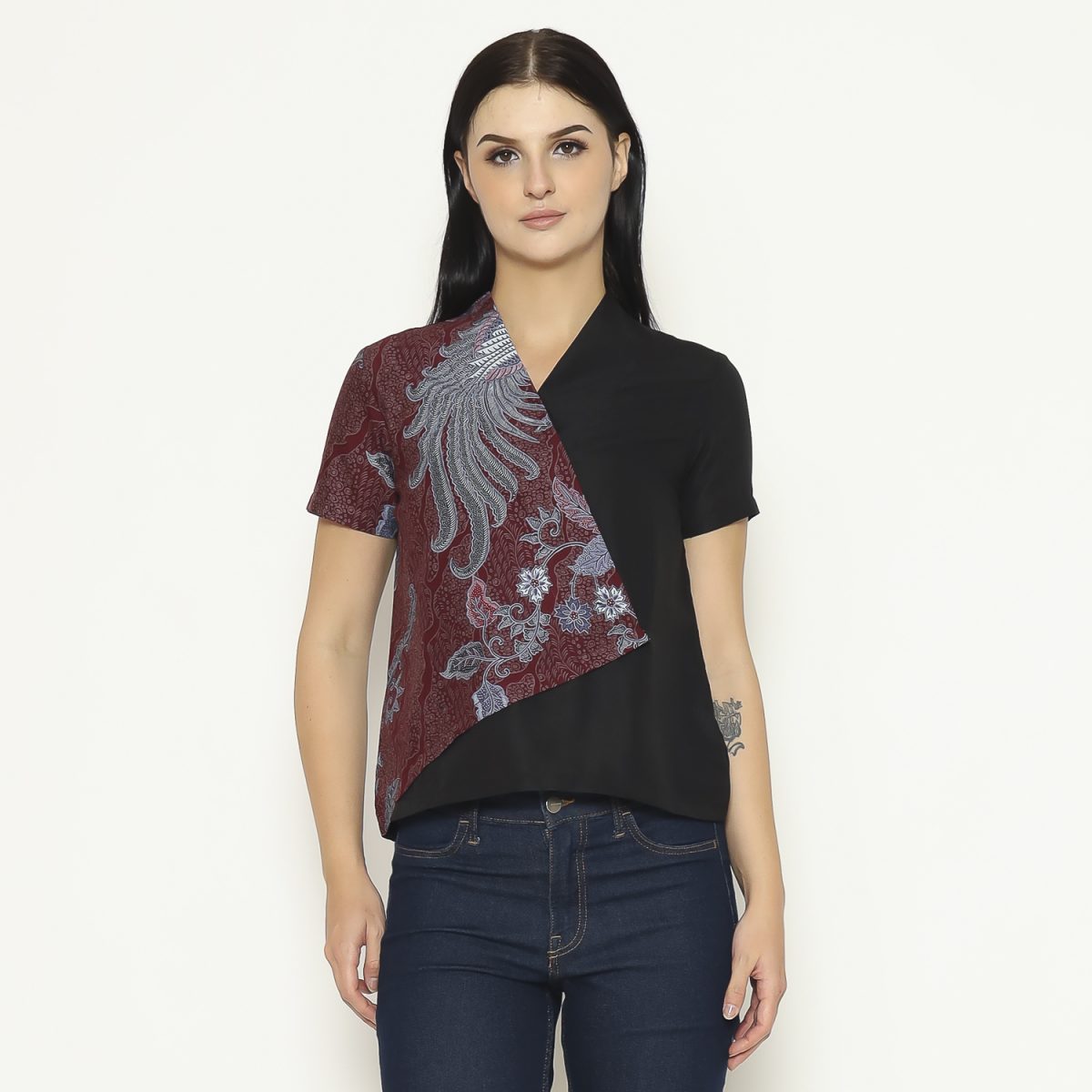 Leslie Blouse Maroon