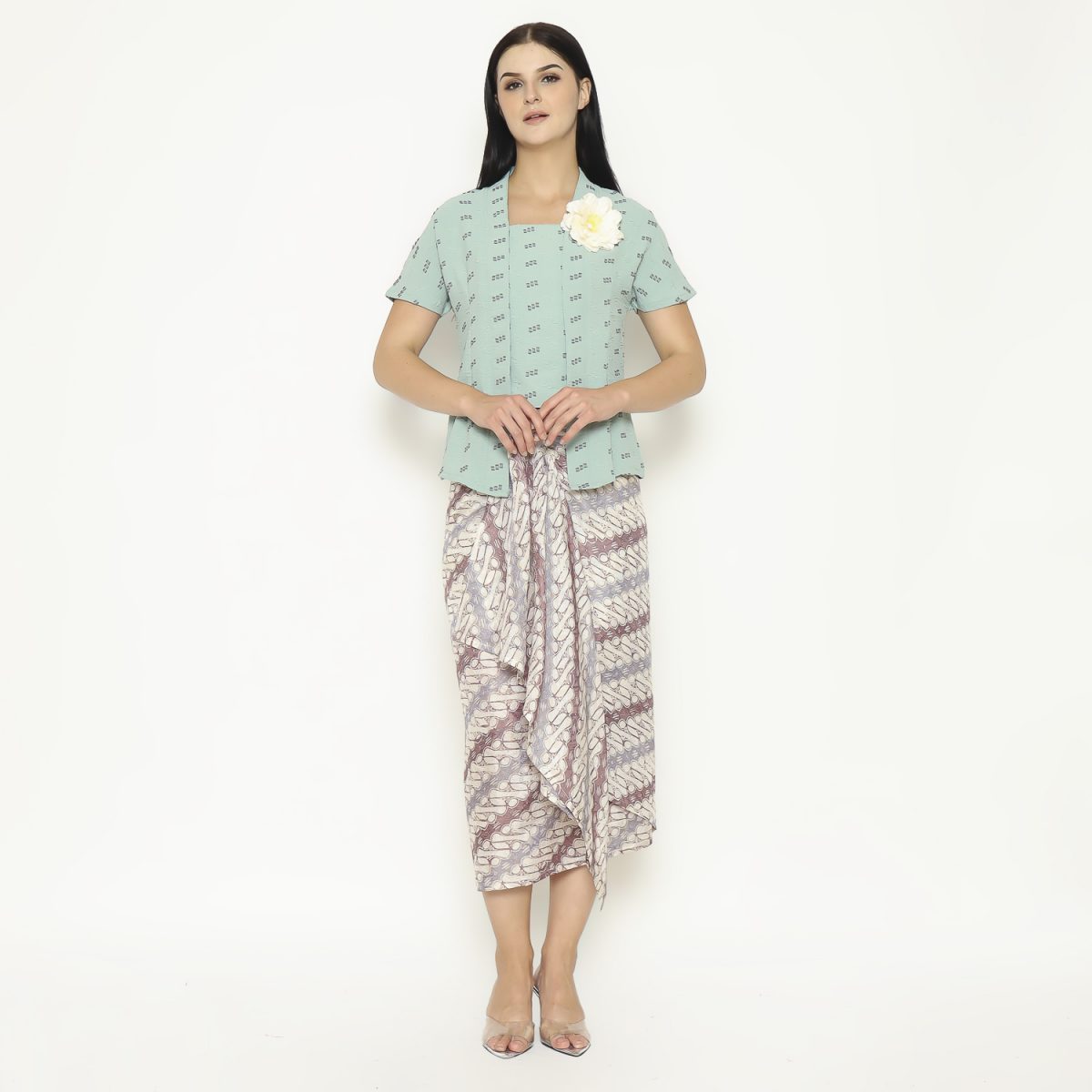 Yasmine Blouse Stripe Green - Image 7