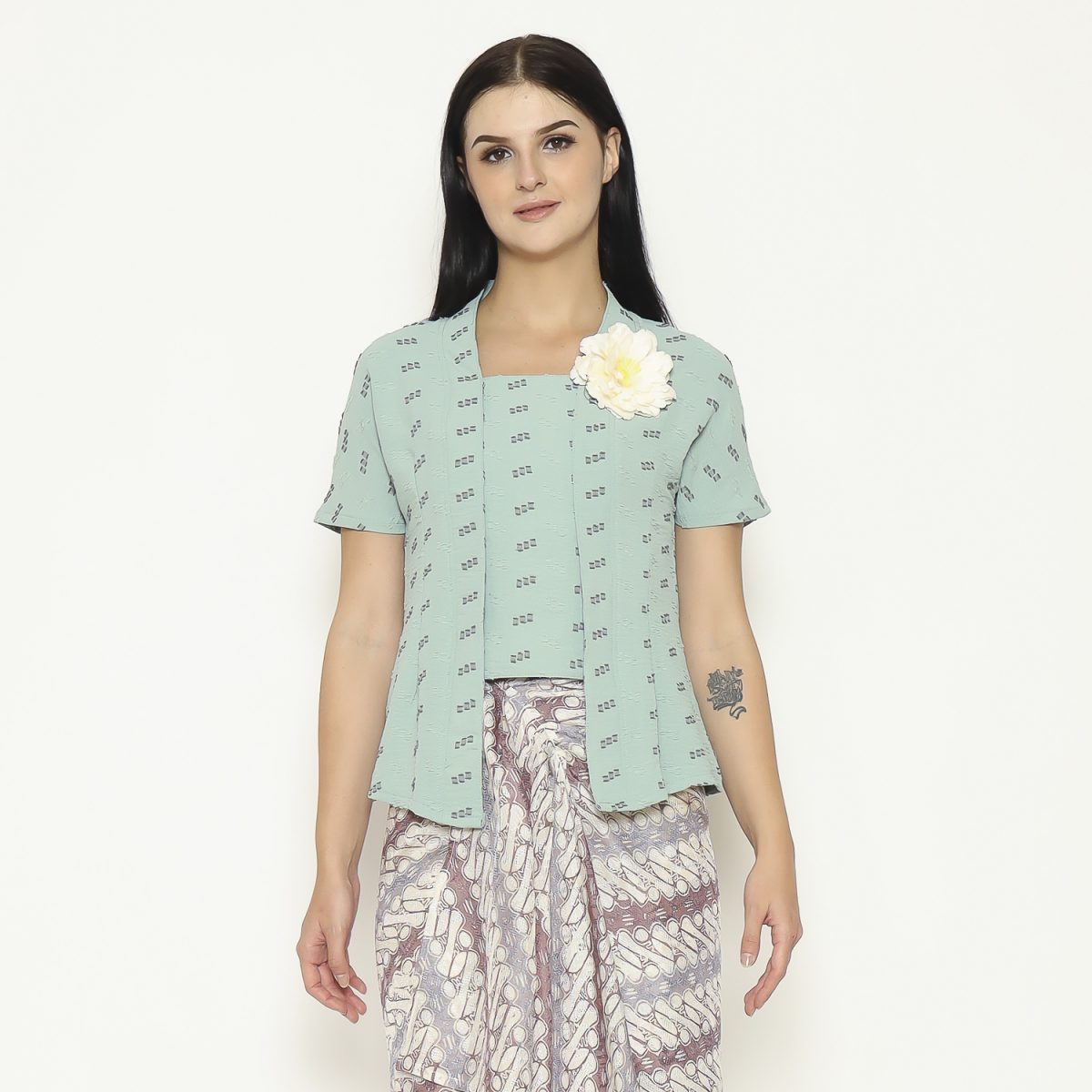 Yasmine Blouse Stripe Green