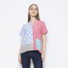 Narumi Blouse Blue Pink