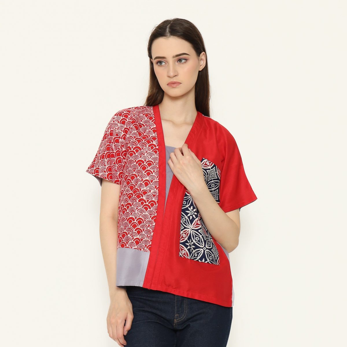 Ria Blouse Red