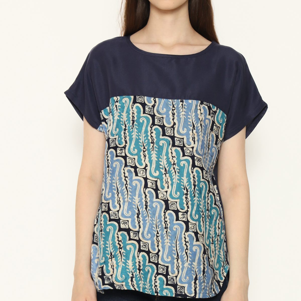 Forever Blouse Navy - Image 2