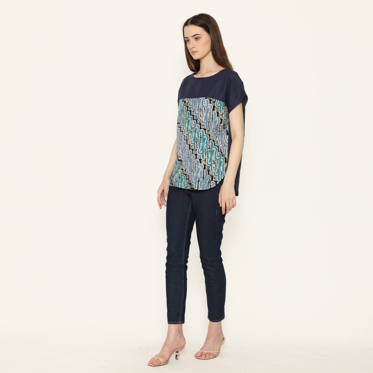 Forever Blouse Navy - Image 4
