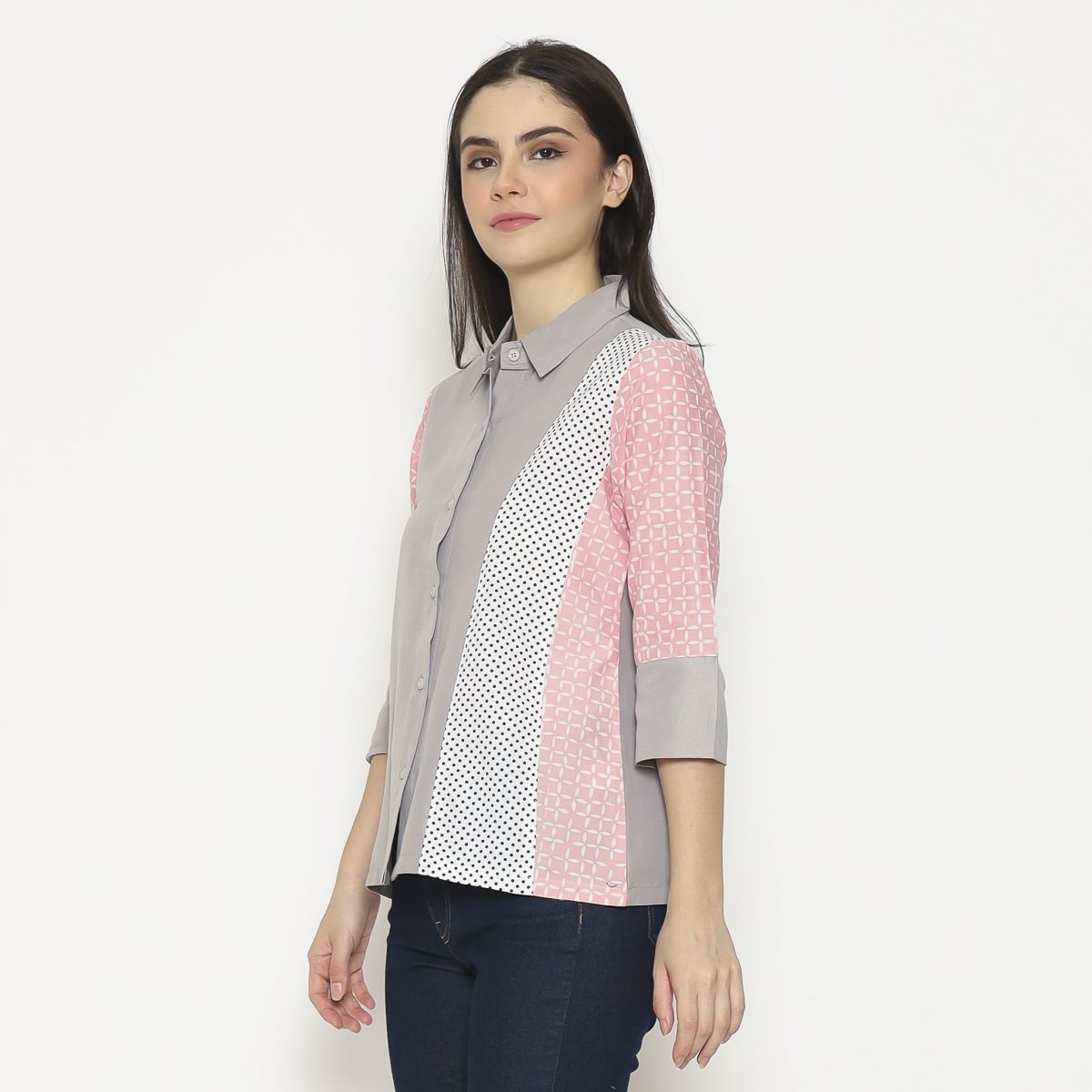 Clarine Shirt Taupe Pink - Image 4