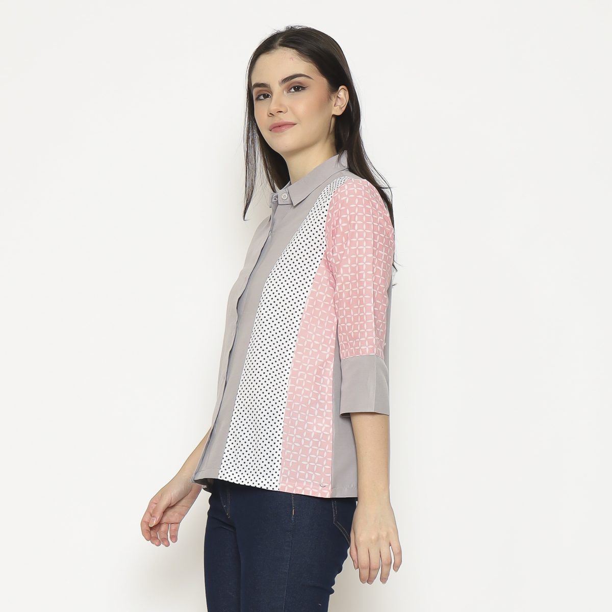 Clarine Shirt Taupe Pink - Image 3