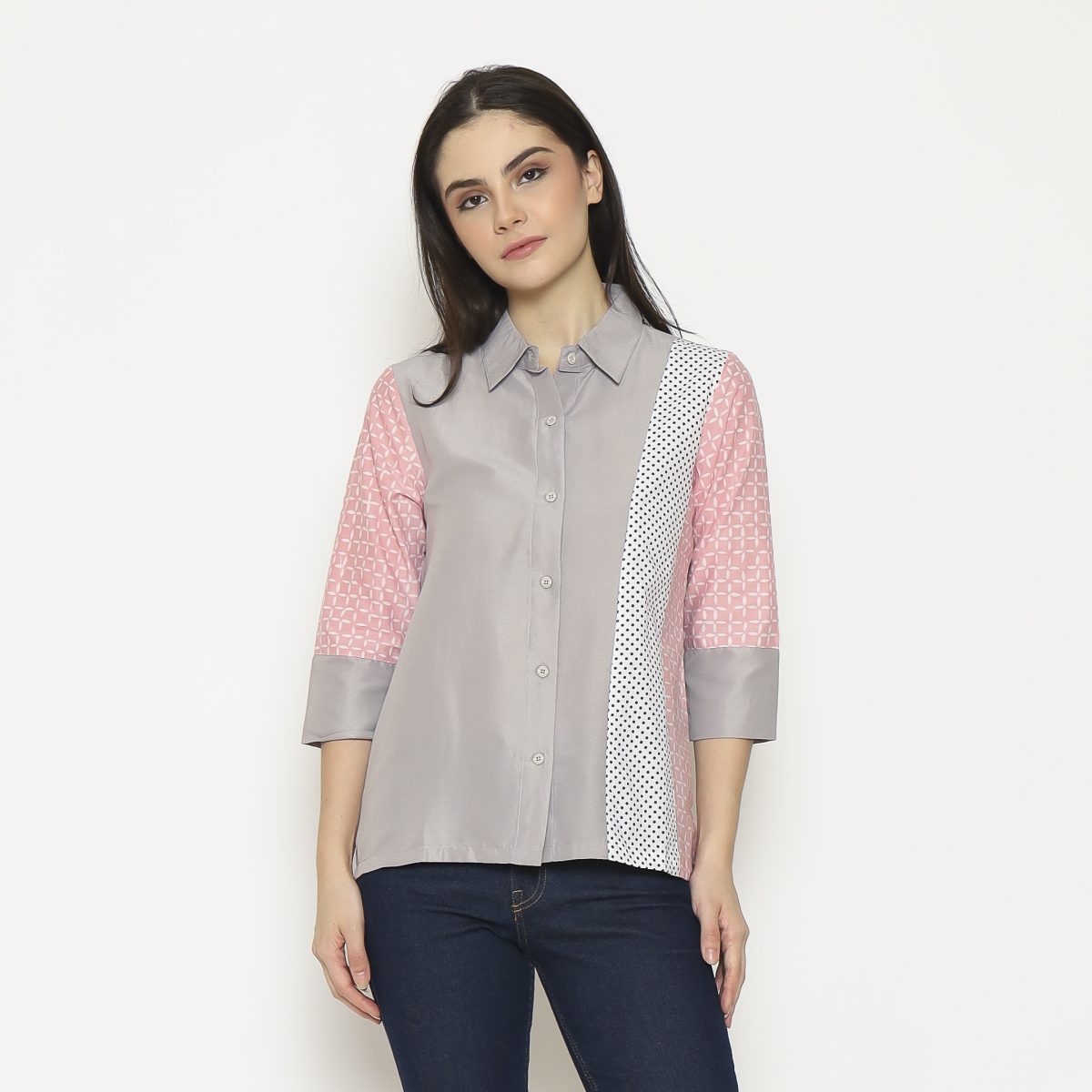 Clarine Shirt Taupe Pink - Image 5