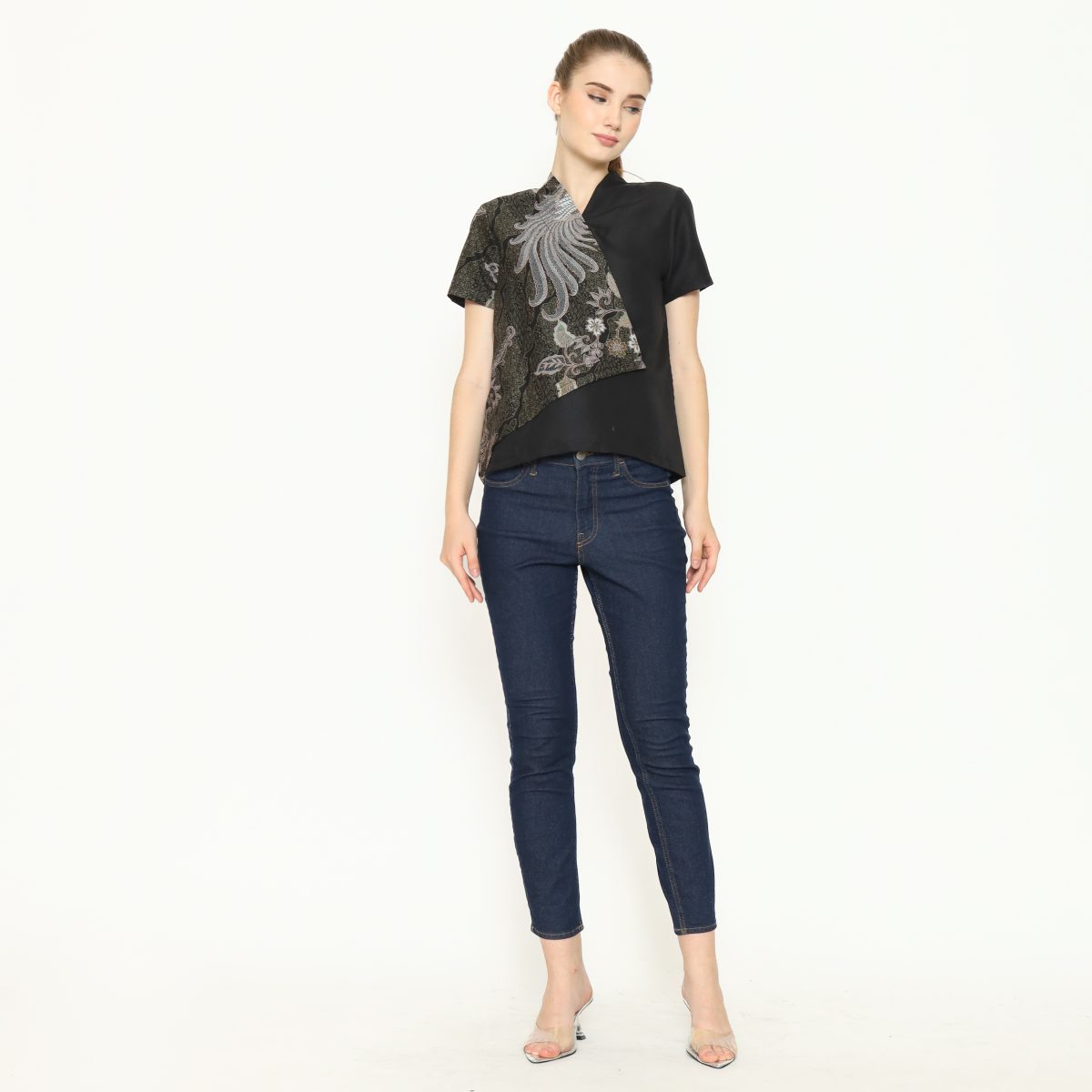 Leslie 2 Blouse Black Green - Image 7