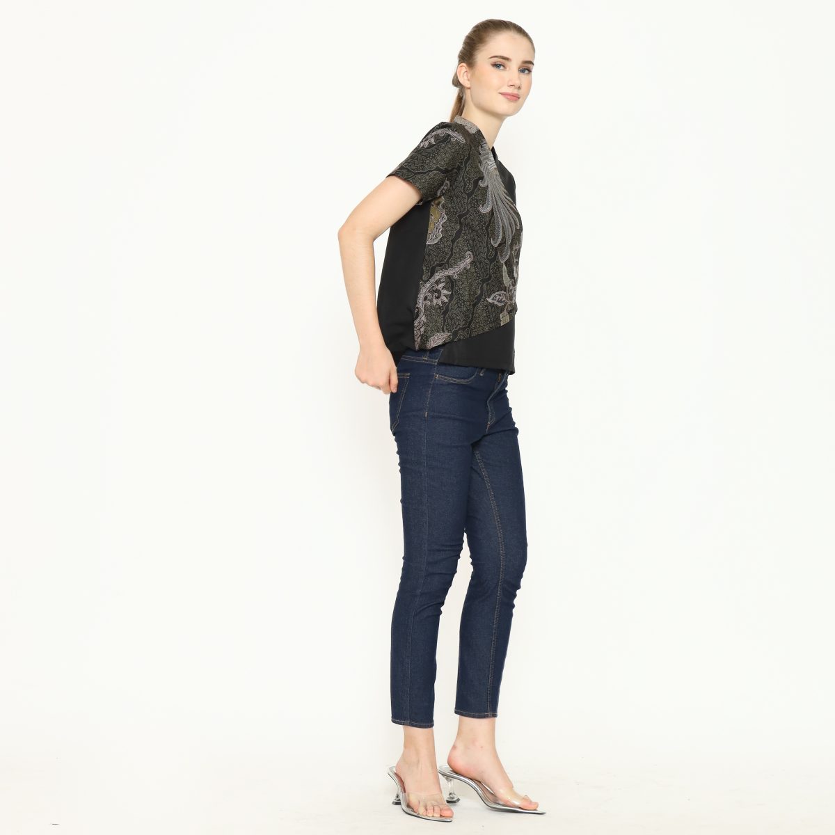 Leslie 2 Blouse Black Green - Image 3
