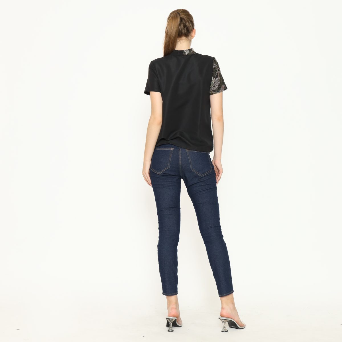 Leslie 2 Blouse Black Green - Image 6