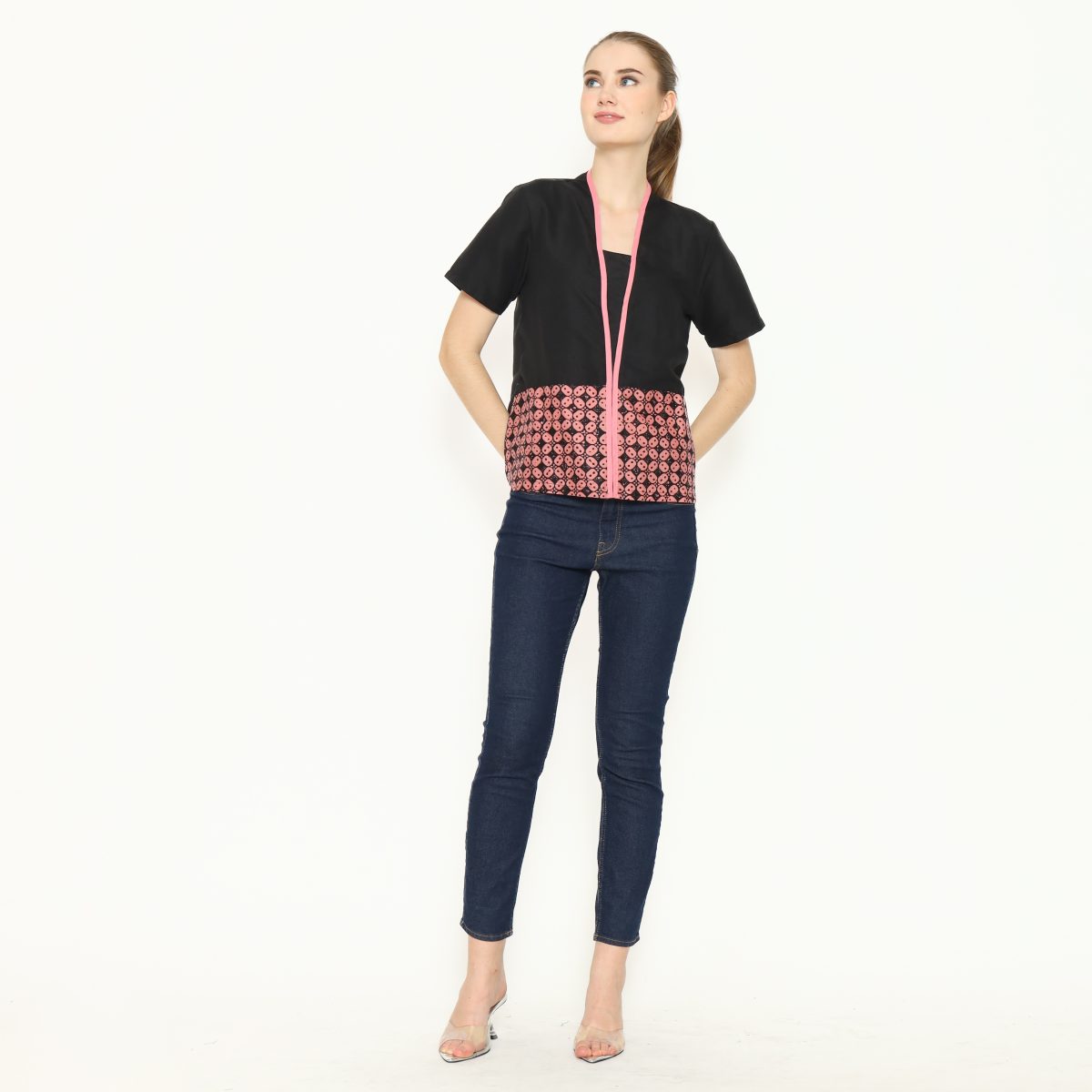 Yuki Blouse Black Pink - Image 6
