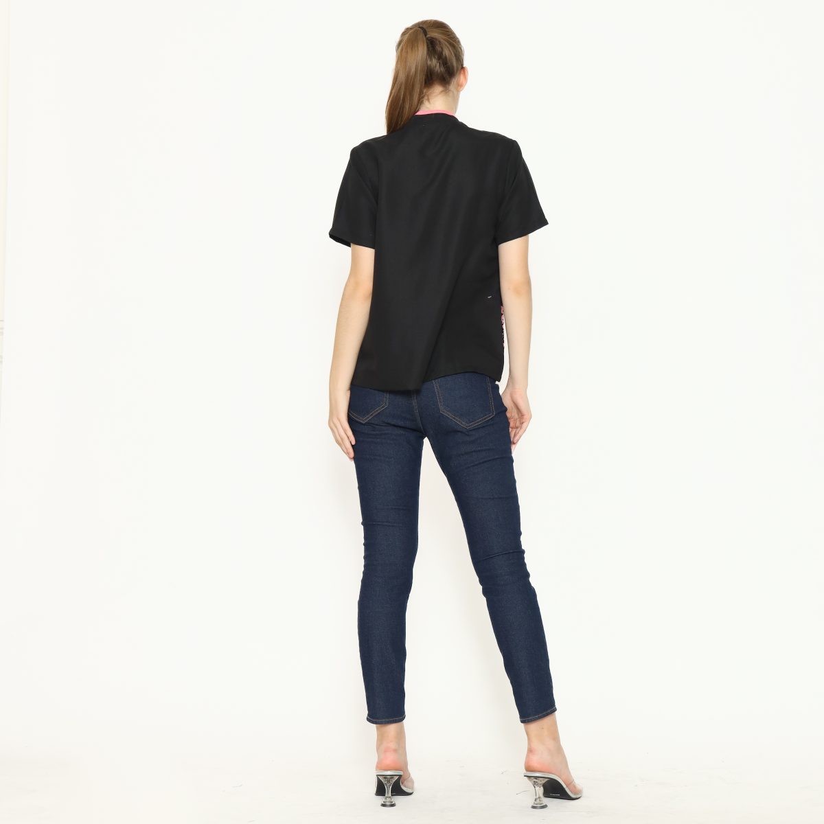 Yuki Blouse Black Pink - Image 5