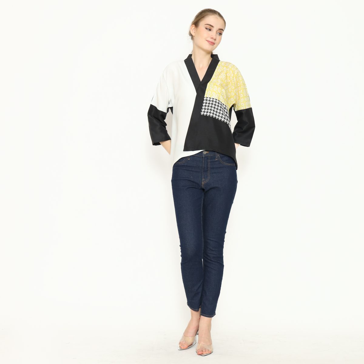Amanda Blouse Black Yellow - Image 7