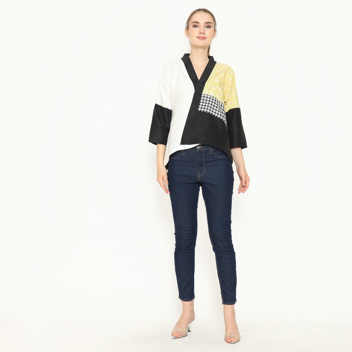 Amanda Blouse Black Yellow - Image 8