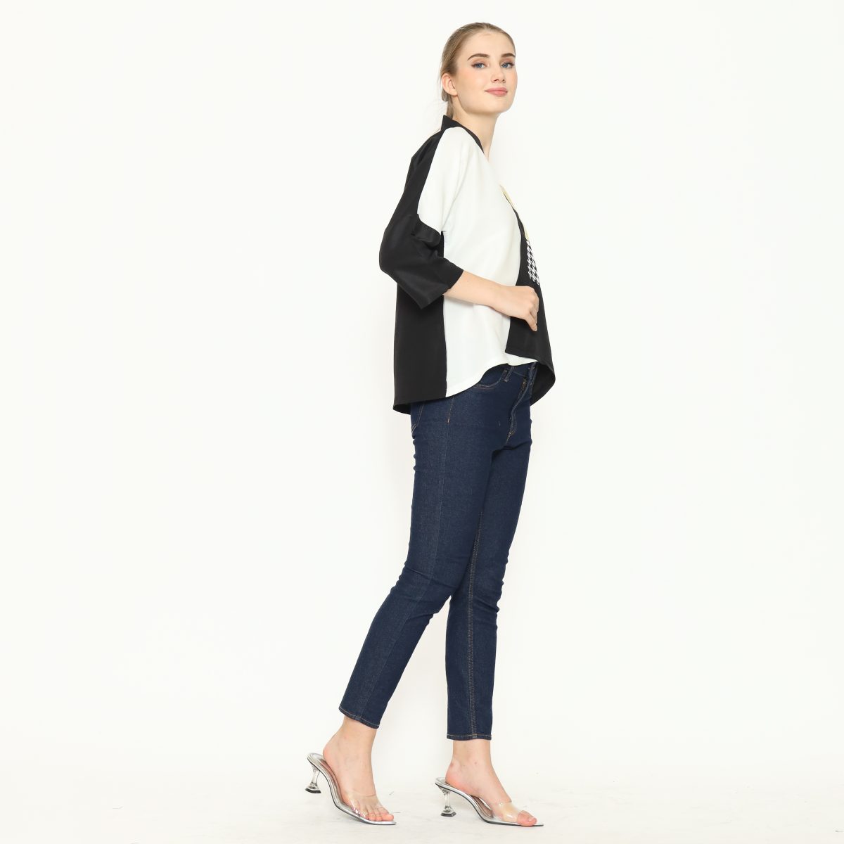 Amanda Blouse Black Yellow - Image 5