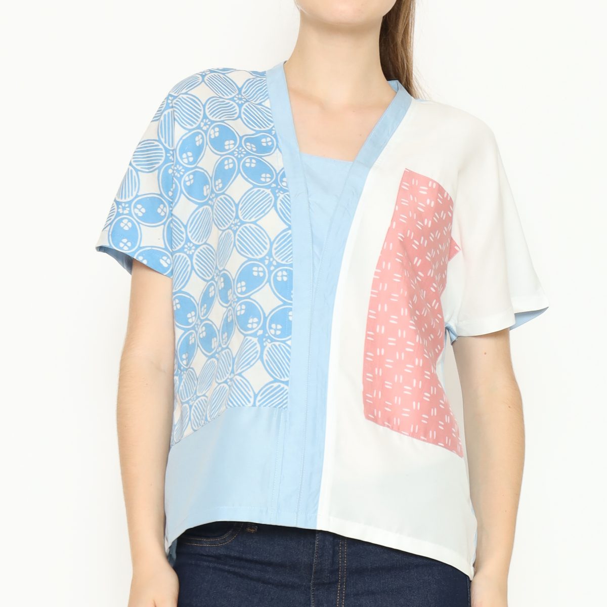 Ria Blouse Blue - Image 4