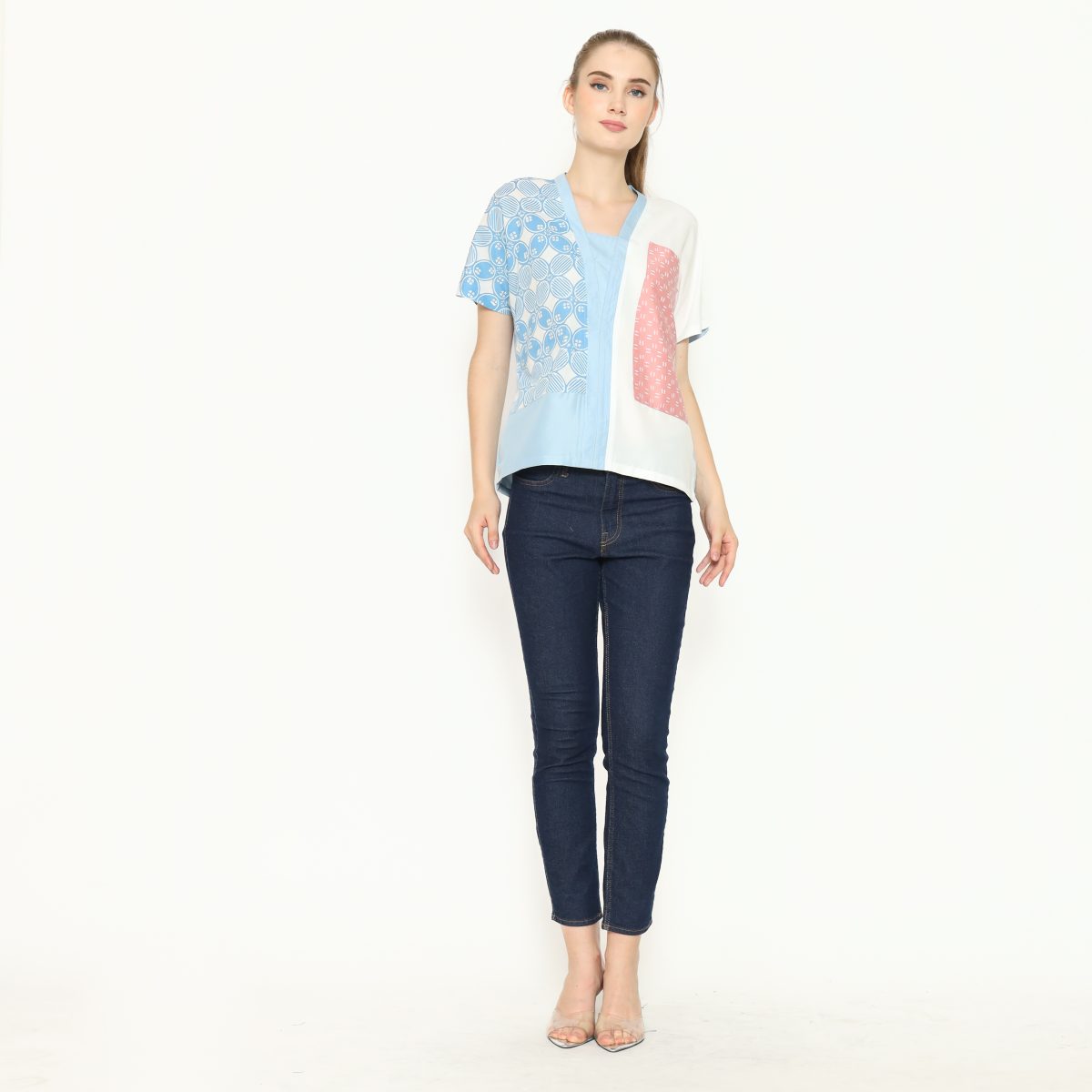 Ria Blouse Blue - Image 12
