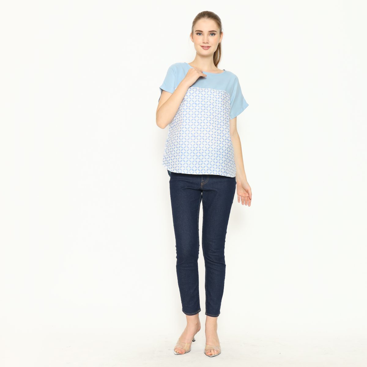 Forever Blouse Blue - Image 7