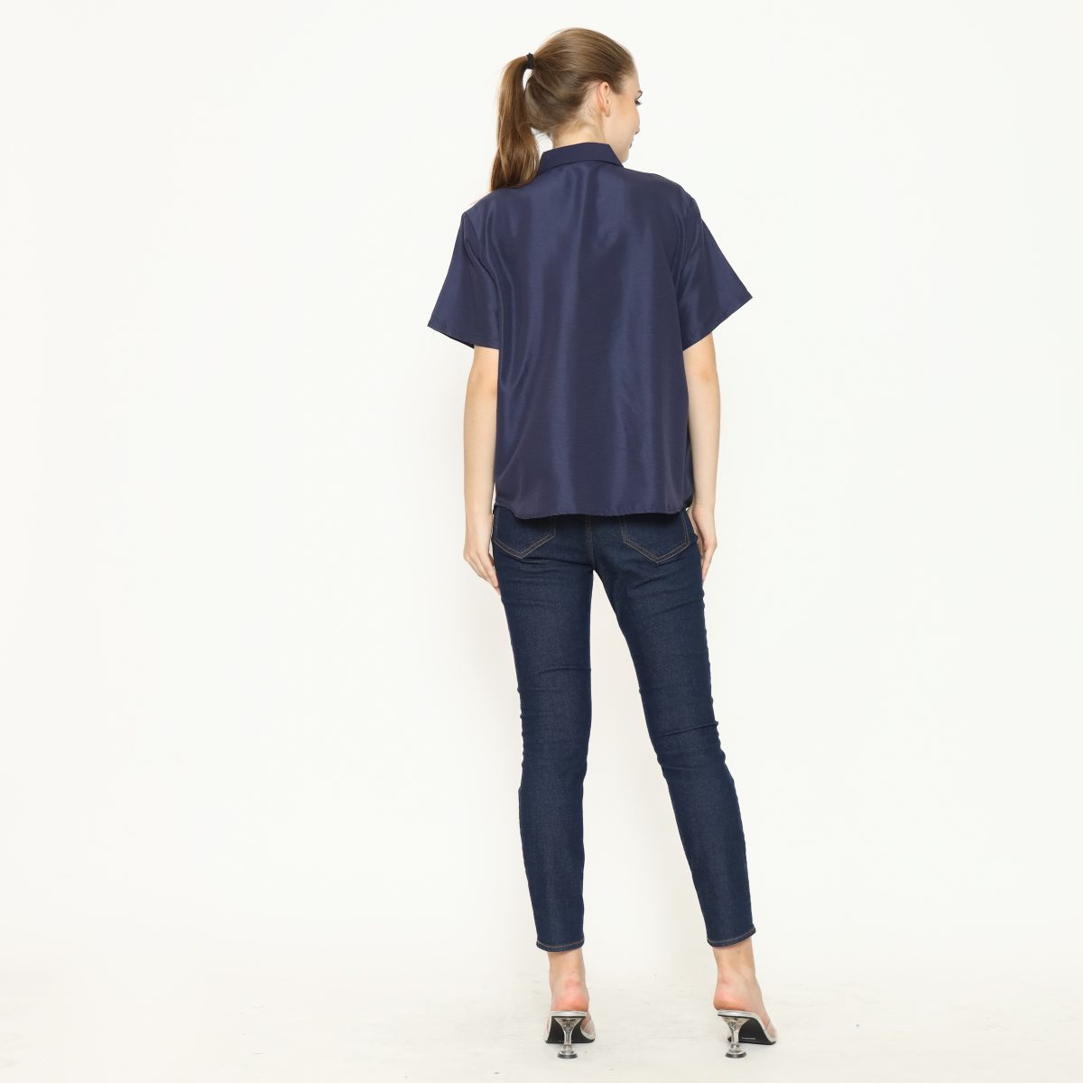 Mozaic Shirt Navy - Image 7