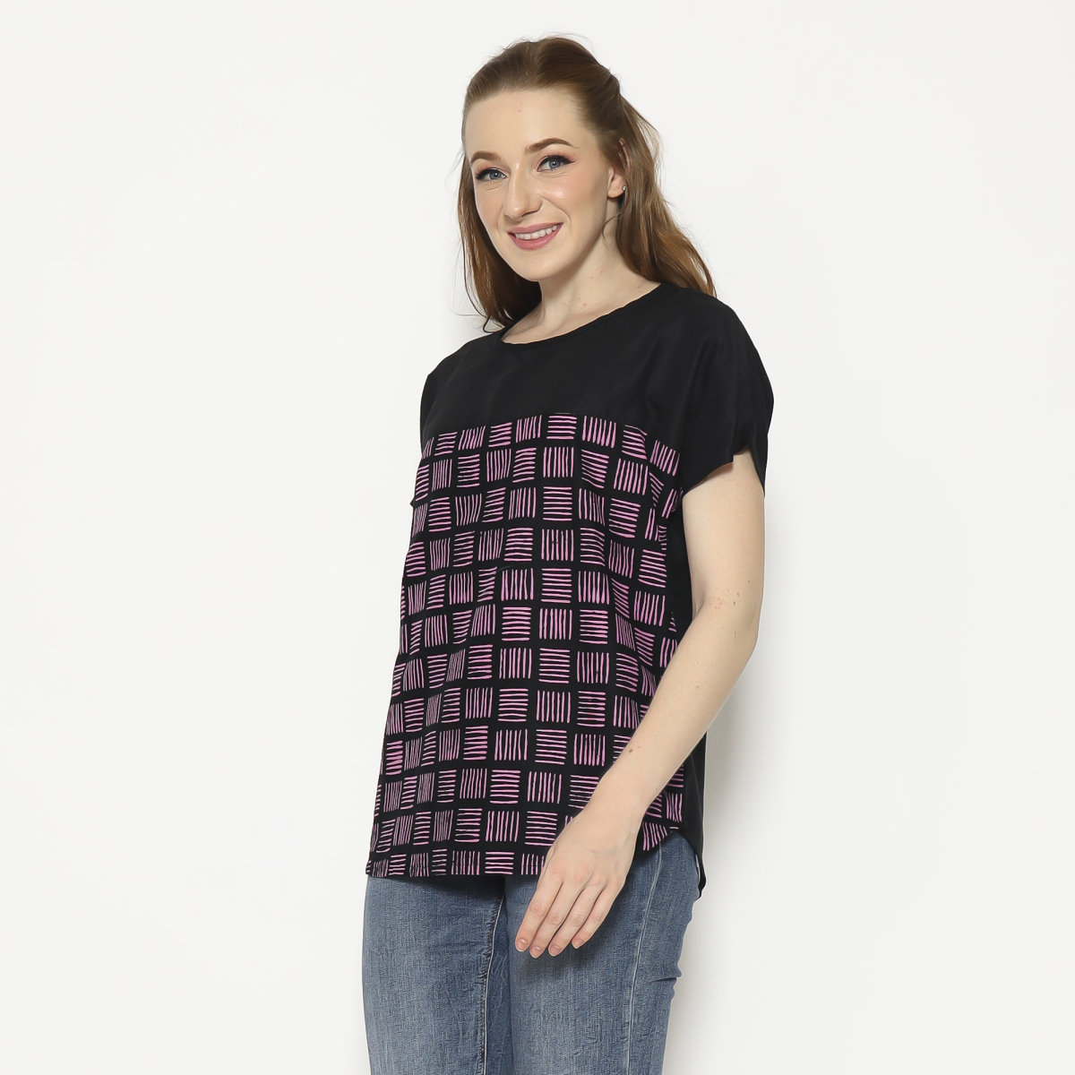 Forever Blouse Black Pink - Image 3