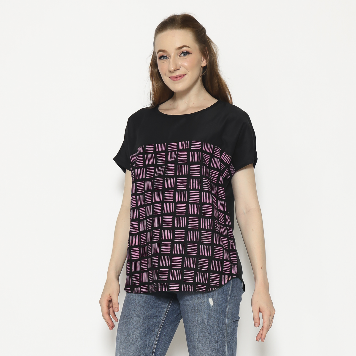 Forever Blouse Black Pink - Image 4