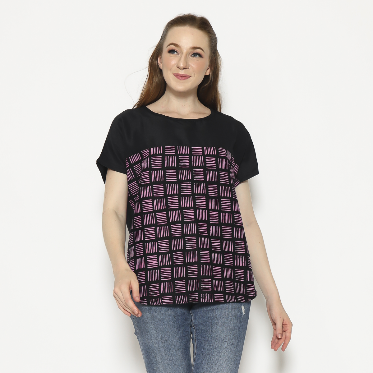 Forever Blouse Black Pink - Image 5