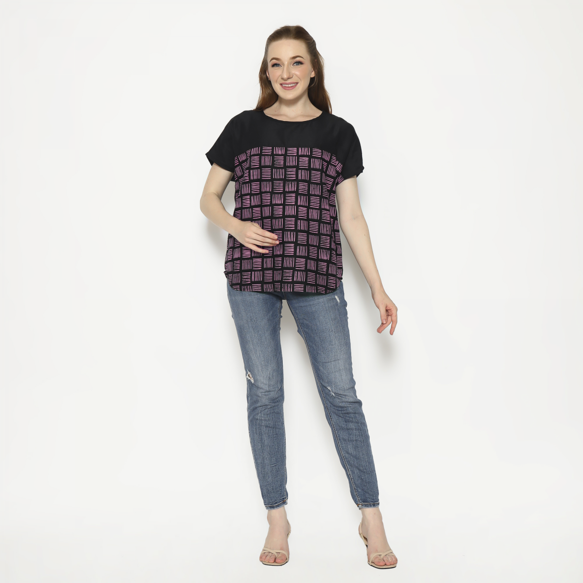 Forever Blouse Black Pink - Image 7