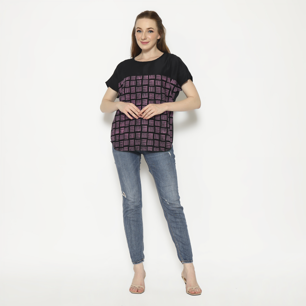Forever Blouse Black Pink - Image 9