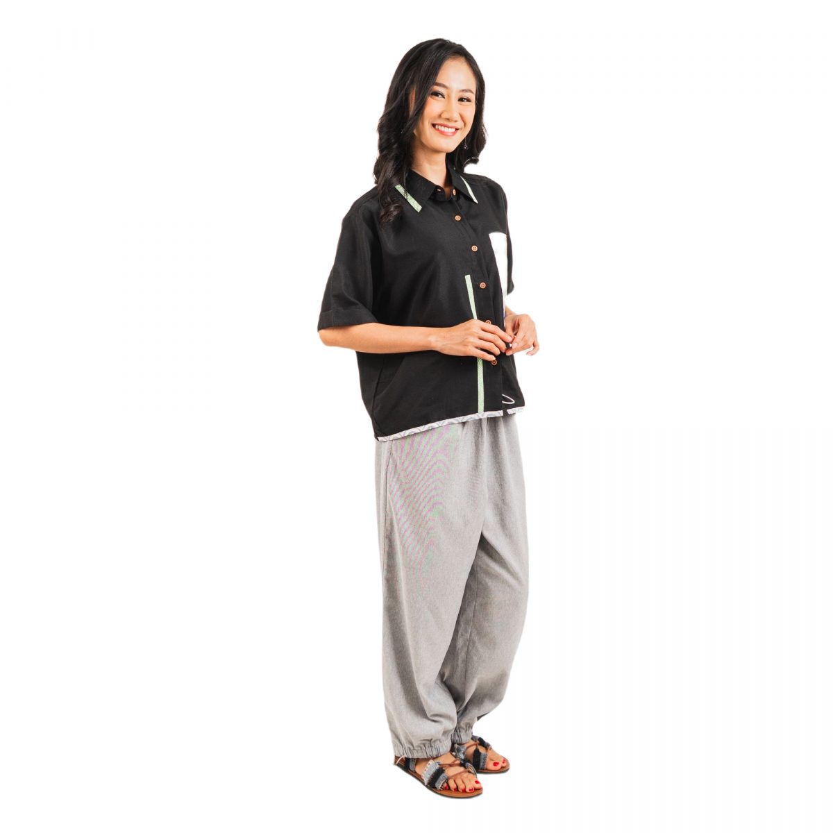 Mia Shirt Black - Image 7