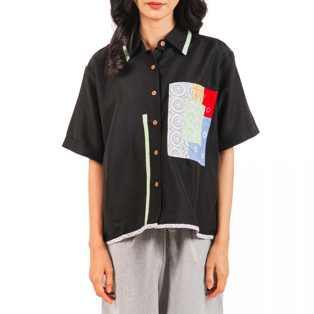 Mia Shirt Black - Image 3