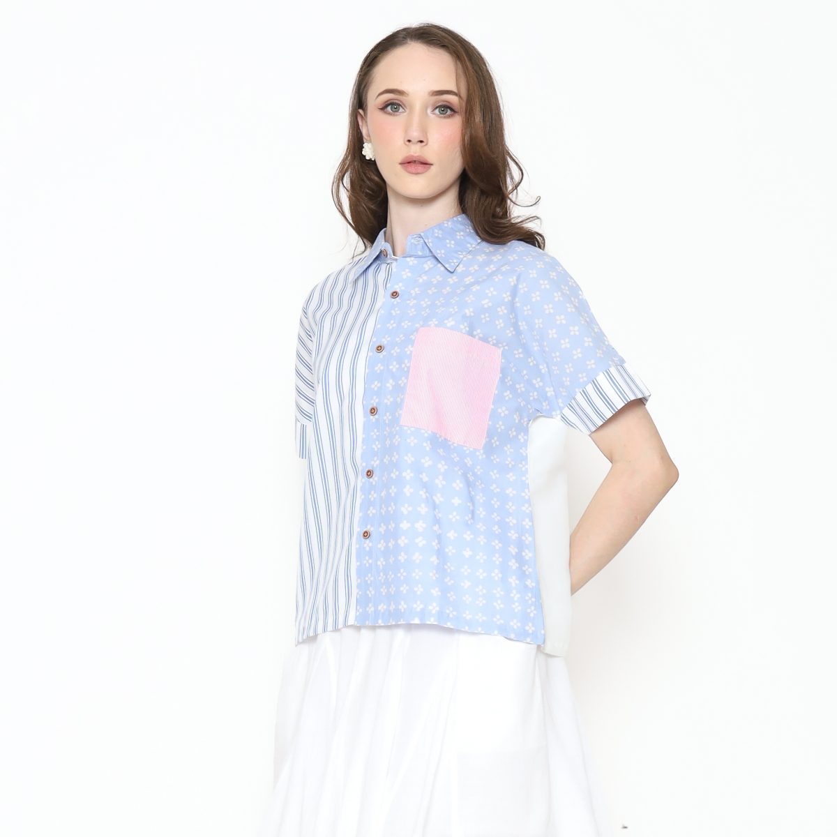 Miyako Shirt Blue - Image 3